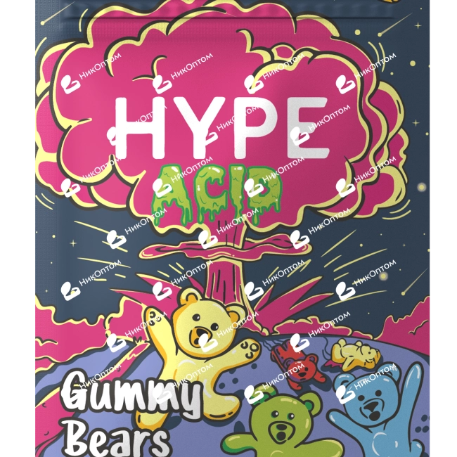 HYPE - ACID - GUMMY BEARS (100mg) — купить снюс оптом в НикОптом