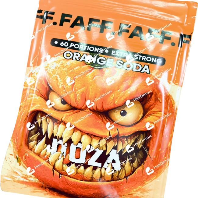 DOZA by FAFF. - ORANGE SODA - Фанта (75mg) — купить снюс оптом в НикОптом