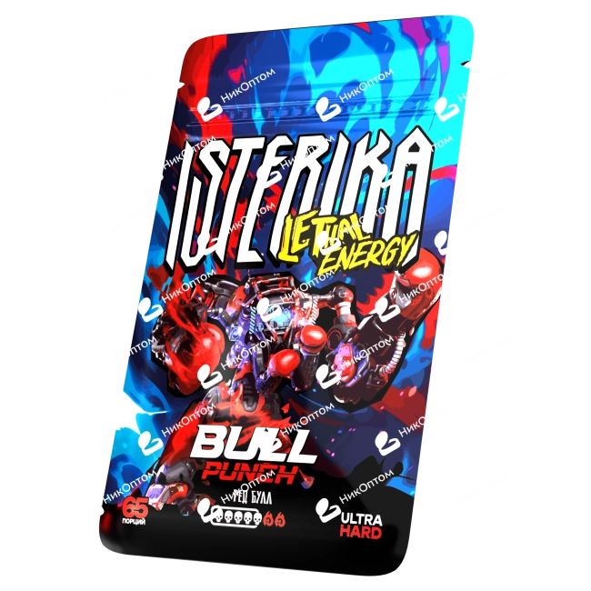 ISTERIKA - L.E. - BULL PUNCH - Ред Булл (150mg) — купить снюс оптом в НикОптом