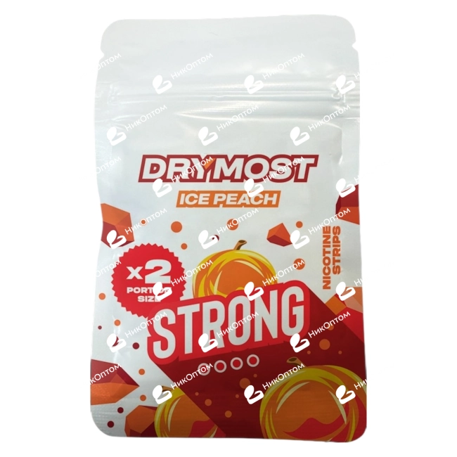 DRYMOST - STRONG - ICE PEACH - Персик с Мятой — купить снюс оптом в НикОптом