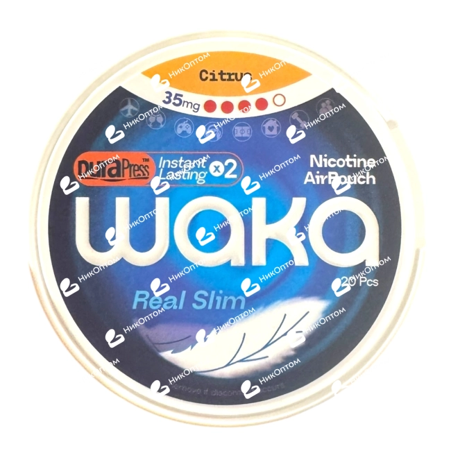 WAKA - AirPouch - CITRUS (35mg) — купить снюс оптом в НикОптом