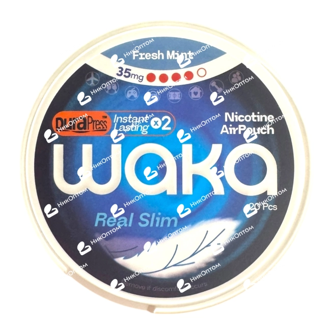 WAKA - AirPouch - FRESH MINT (35mg) — купить снюс оптом в НикОптом