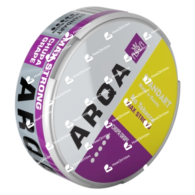 ARQA - MAX STRONG - (Standart) CHUPA GRAPE (100mg) — купить снюс оптом в НикОптом