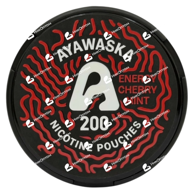 AYAWASKA - ENERGY CHERRY MINT (200mg) — купить снюс оптом в НикОптом