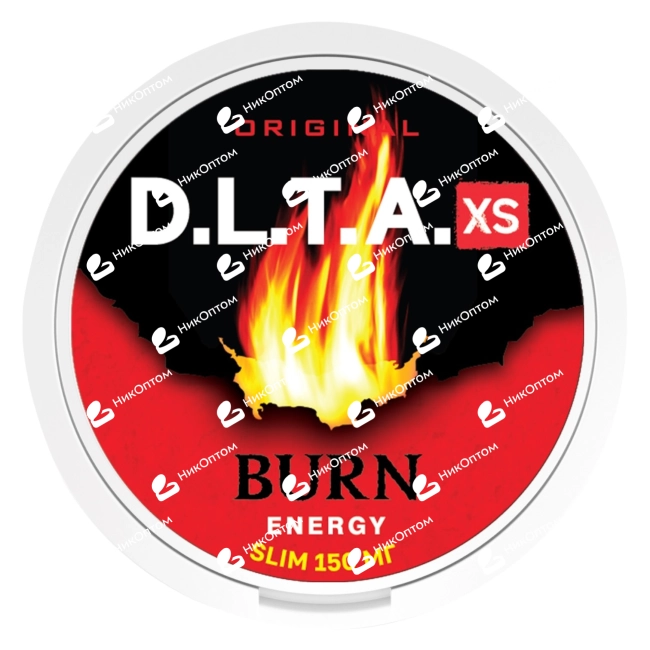 D.L.T.A. - XS - SLIM - 150mg - BURN - ORIGINAL — купить снюс оптом в НикОптом