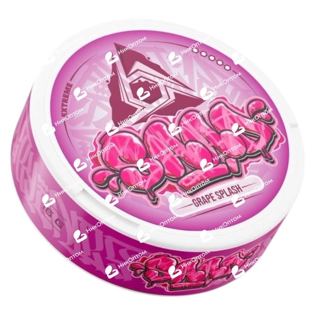 SAAD - GRAFFITI - GRAPE SPLASH (75mg) — купить снюс оптом в НикОптом