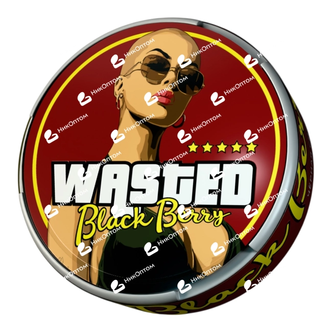 WASTED - BLACK BERRY - Черная Смородина (200mg) — купить снюс оптом в НикОптом