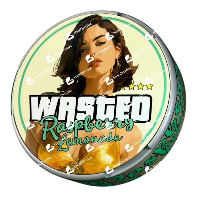 WASTED - RASPBERRY LEMONADE - Малиновый Лимонад (200mg) — купить снюс оптом в НикОптом