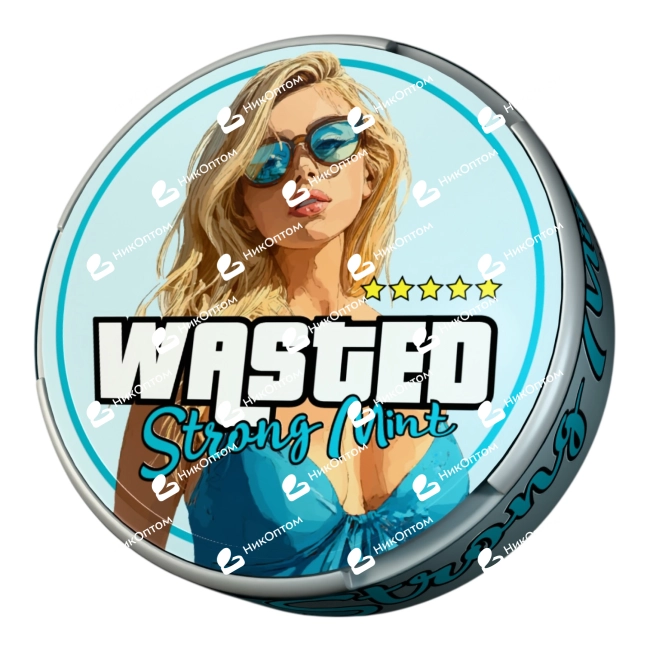 WASTED - STRONG MINT - Мята (200mg) — купить снюс оптом в НикОптом