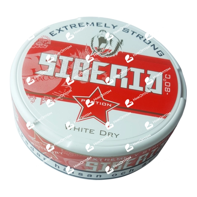 SIBERIA - 43mg - 13gr - WHITE DRY (original) — купить снюс оптом в НикОптом