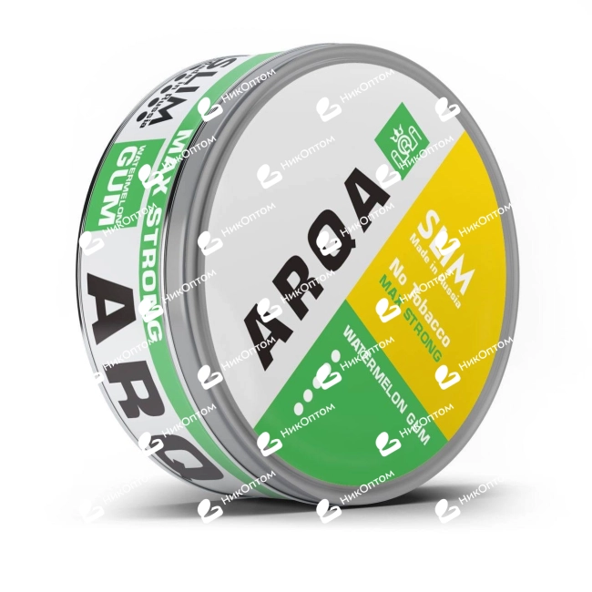 ARQA - MAX STRONG (Slim) - Watermelon Gum (100mg) — купить снюс оптом в НикОптом