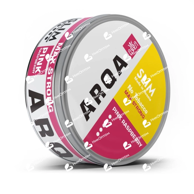 ARQA - MAX STRONG (Slim) - Pink Raspberry (100mg) — купить снюс оптом в НикОптом